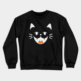 Kawaii ghost cat halloween day Crewneck Sweatshirt